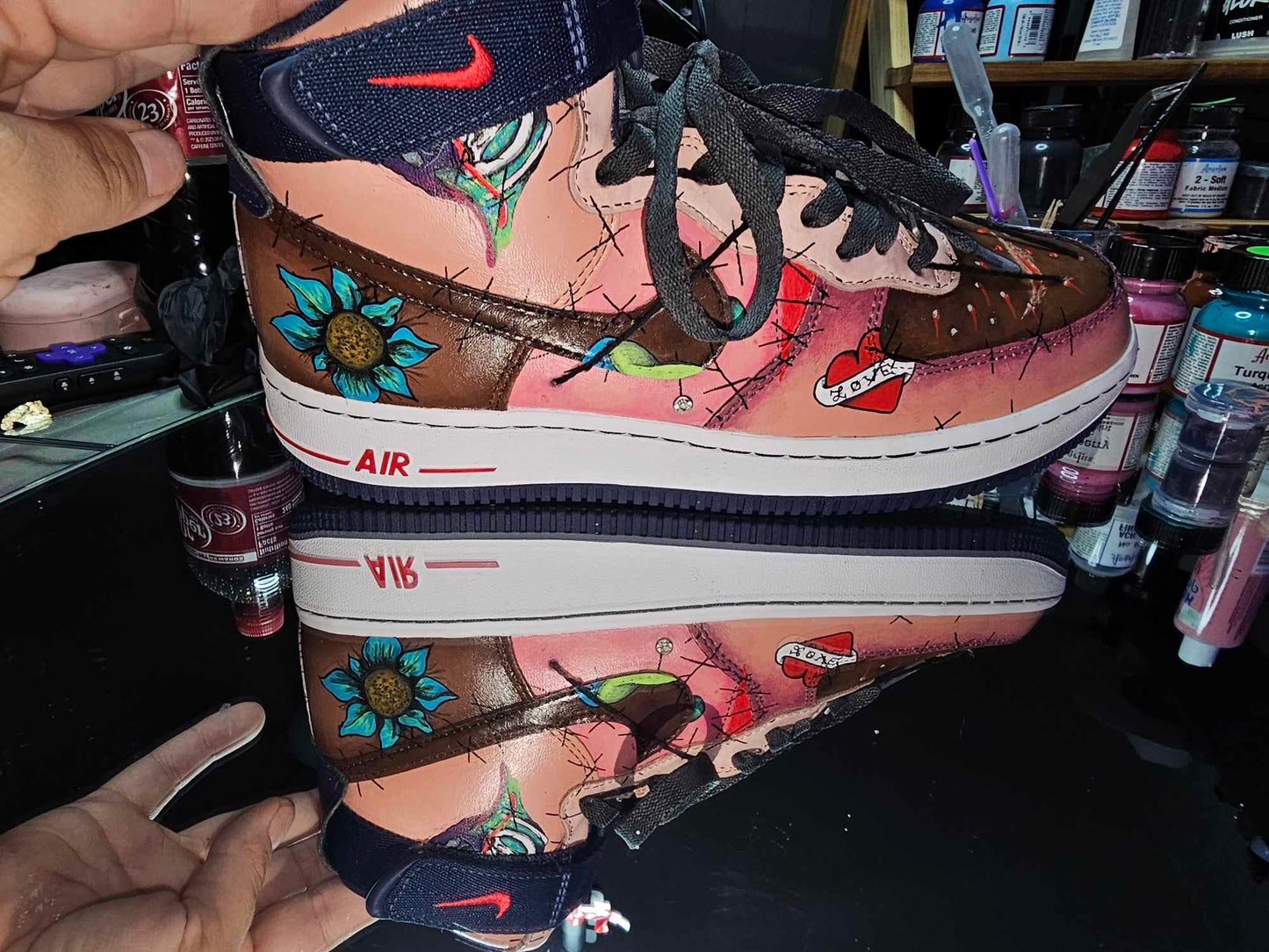 "Skin Walkers" Custom Anti Racism Nikes OOAK (Shoes)