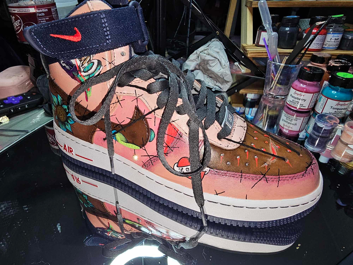 "Skin Walkers" Custom Anti Racism Nikes OOAK (Shoes)