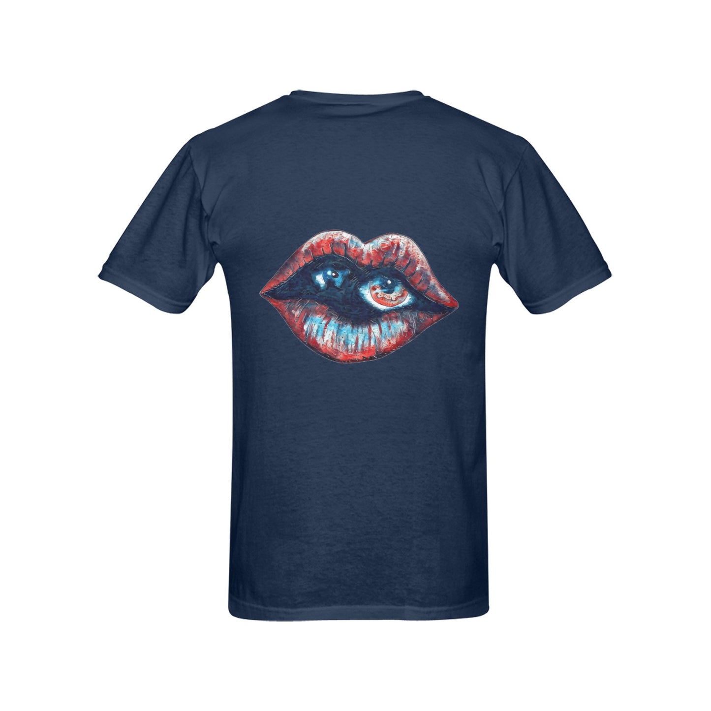 4th of July Lips T shirt BLACK Classic Men's T-shirt (USA Size)