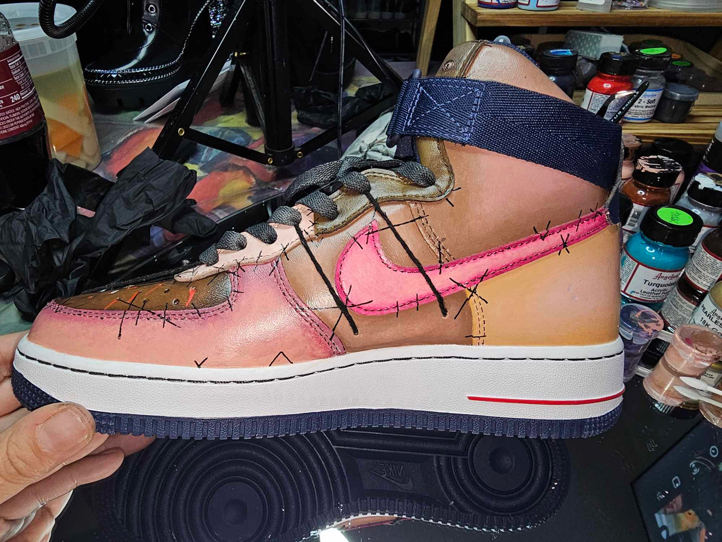 "Skin Walkers" Custom Anti Racism Nikes OOAK (Shoes)