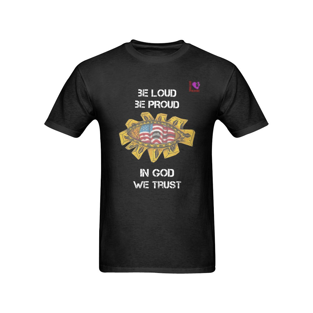 BE Loud Be Proud-Black Men's T-shirt(USA Size)