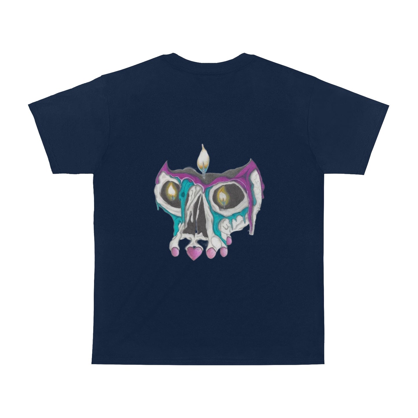 Melting Skull Candle Original Design T shirt Classic Men's T-shirt (USA Size)