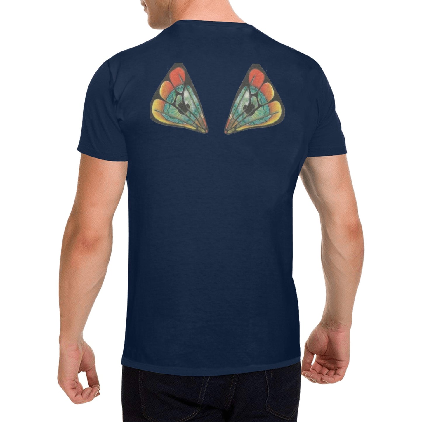 Butterfly Wings Original Design T shirt Classic Men's T-shirt (USA Size)