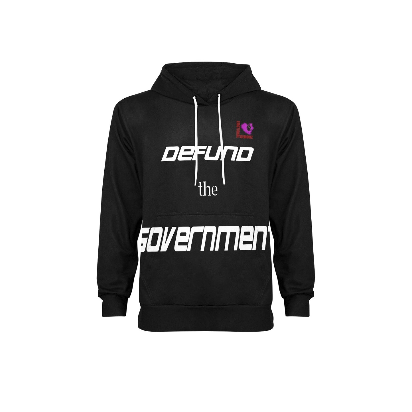 Defund The Govt Hoodie BLACK New Men's All-Over Print Hoodie