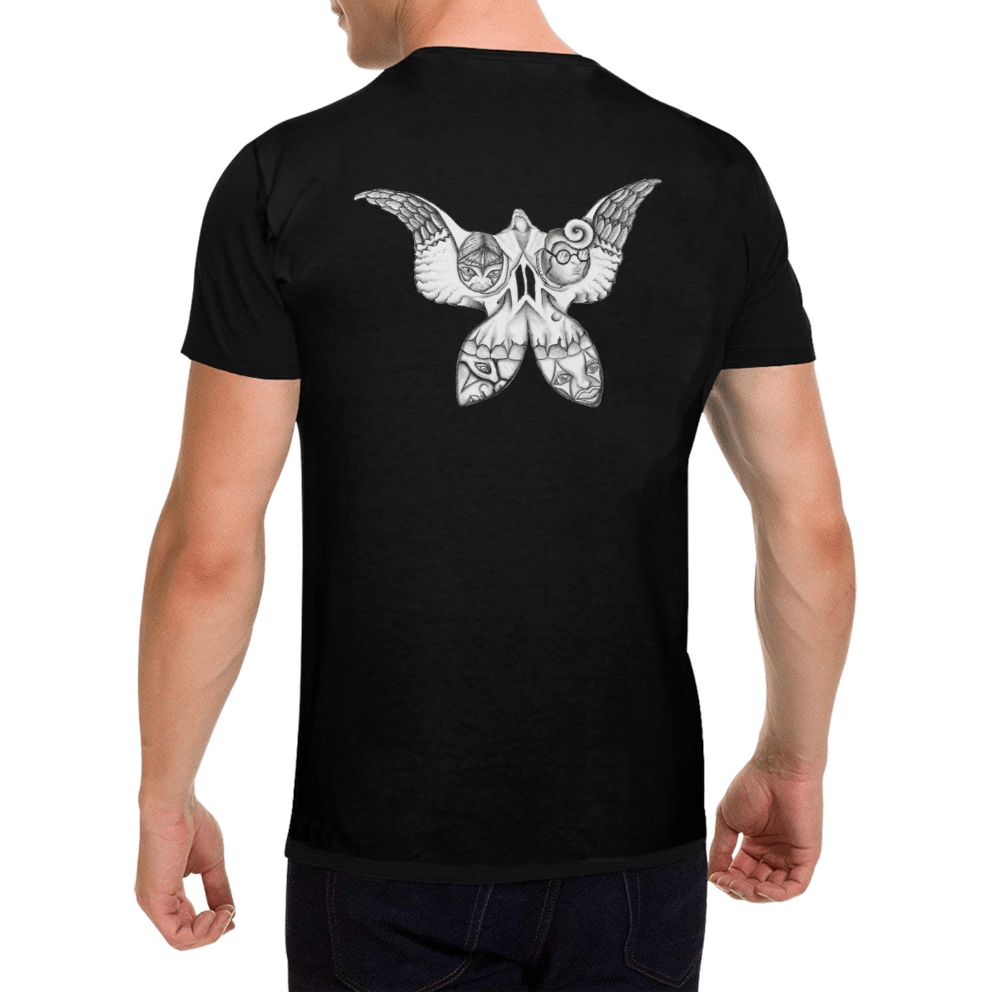 Butterfly Angel WIngs Original Design T shirt Classic Men's T-shirt (USA Size)