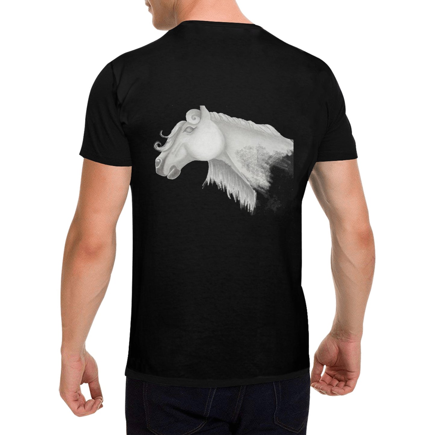 Diamond's Horse Original Design T shirt Classic Men's T-shirt (USA Size)