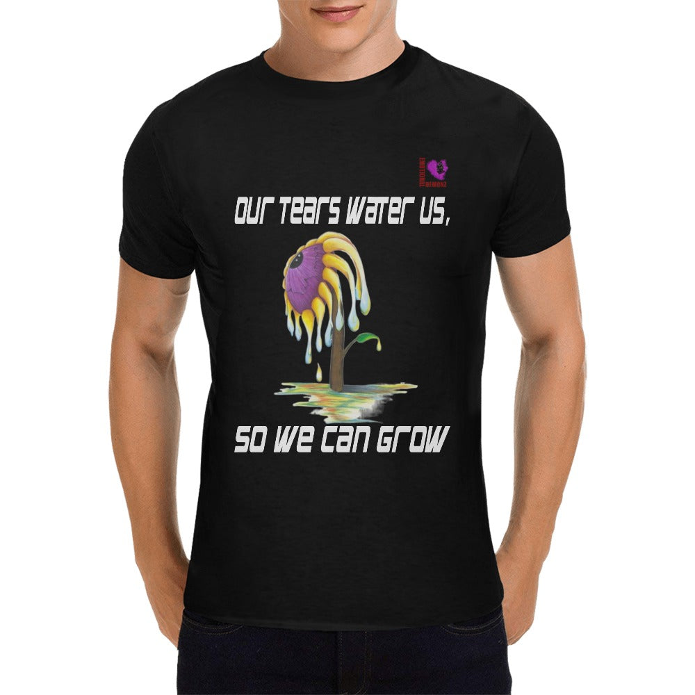 Our Tears Water Us So We Can Grow-Black Men's T-shirt(USA Size)