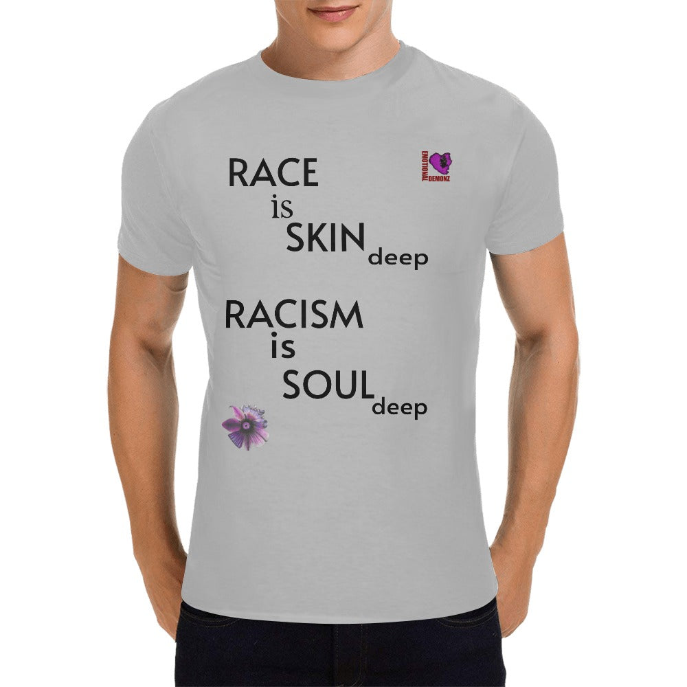 Race is Skin Deep Men's T-shirt(USA Size)
