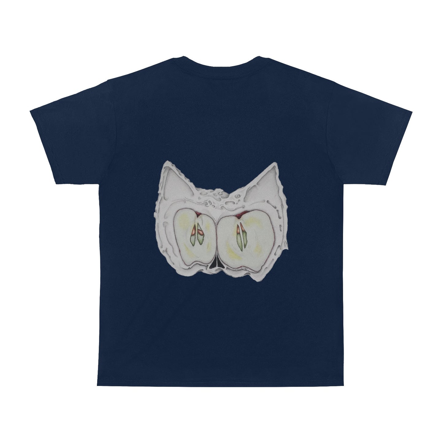 Apple Cat Original Design T shirt Classic Men's T-shirt (USA Size)