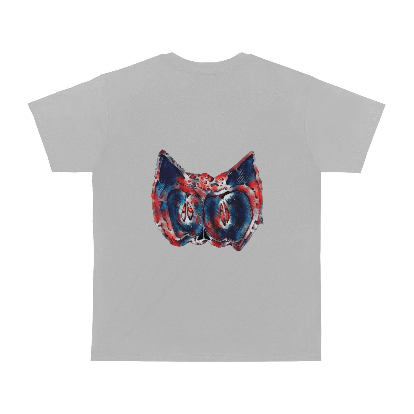 4th of July Apple Cat T shirt GRAY Classic Men's T-shirt (USA Size)