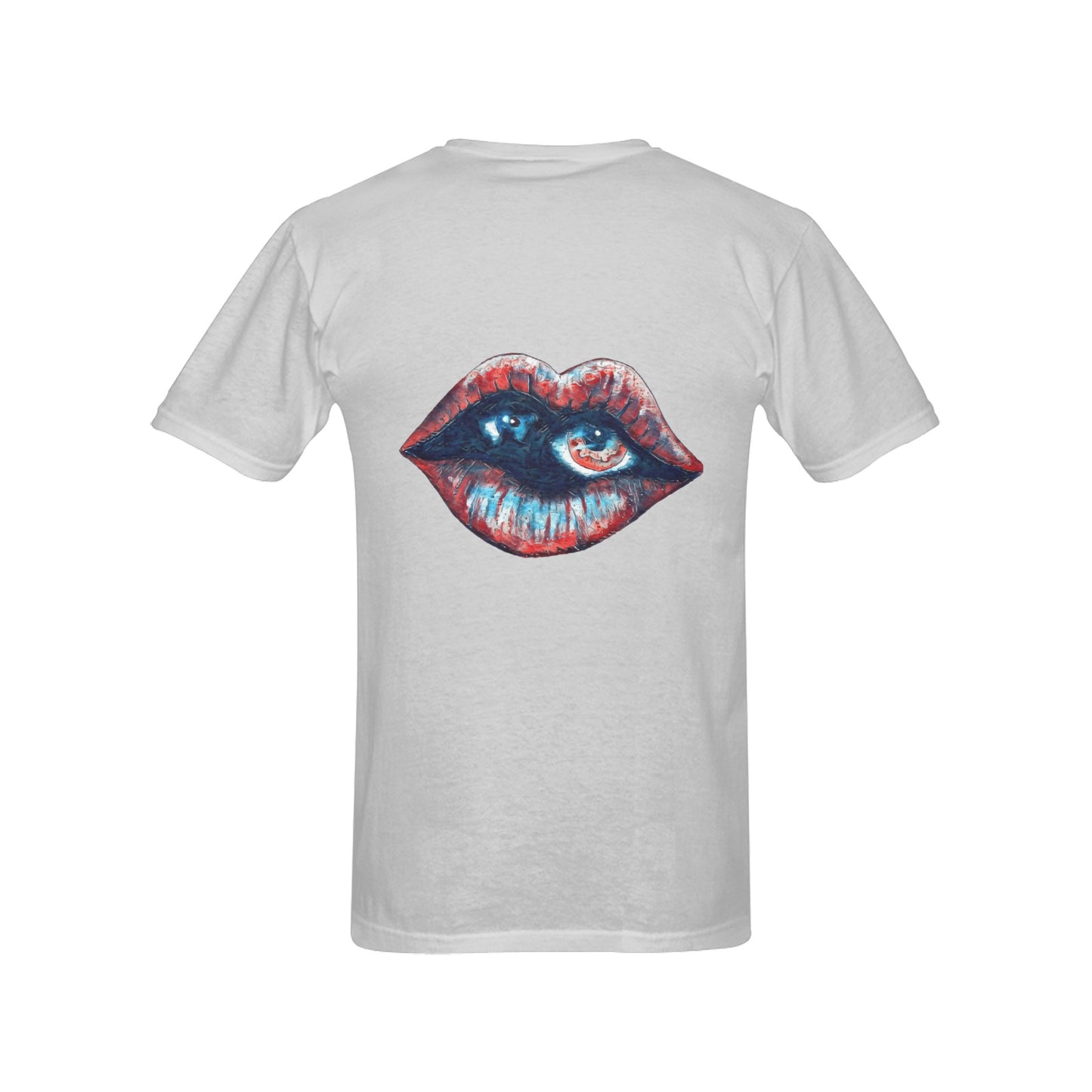 4th of July Lips T shirt GRAY Classic Men's T-shirt (USA Size)