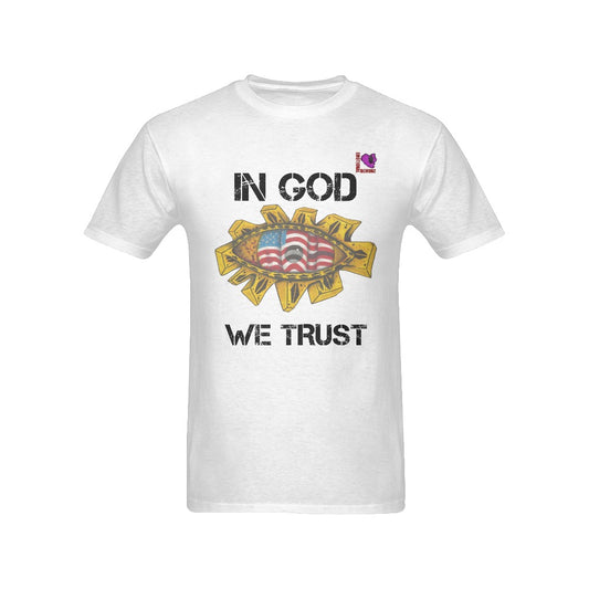 In GOD we Trust-White Men's T-shirt(USA Size)