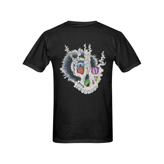 Bubble Eye Skull Original Design T shirt Classic Men's T-shirt (USA Size)