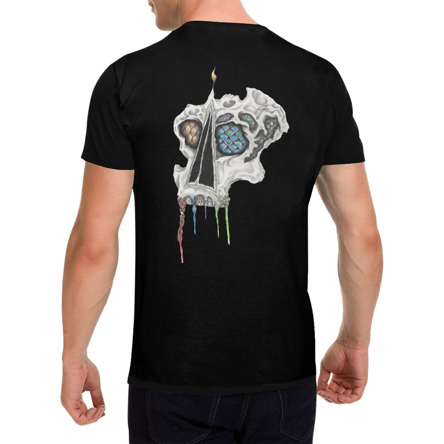 Scaled Skull Original Design T shirt Classic Men's T-shirt (USA Size)
