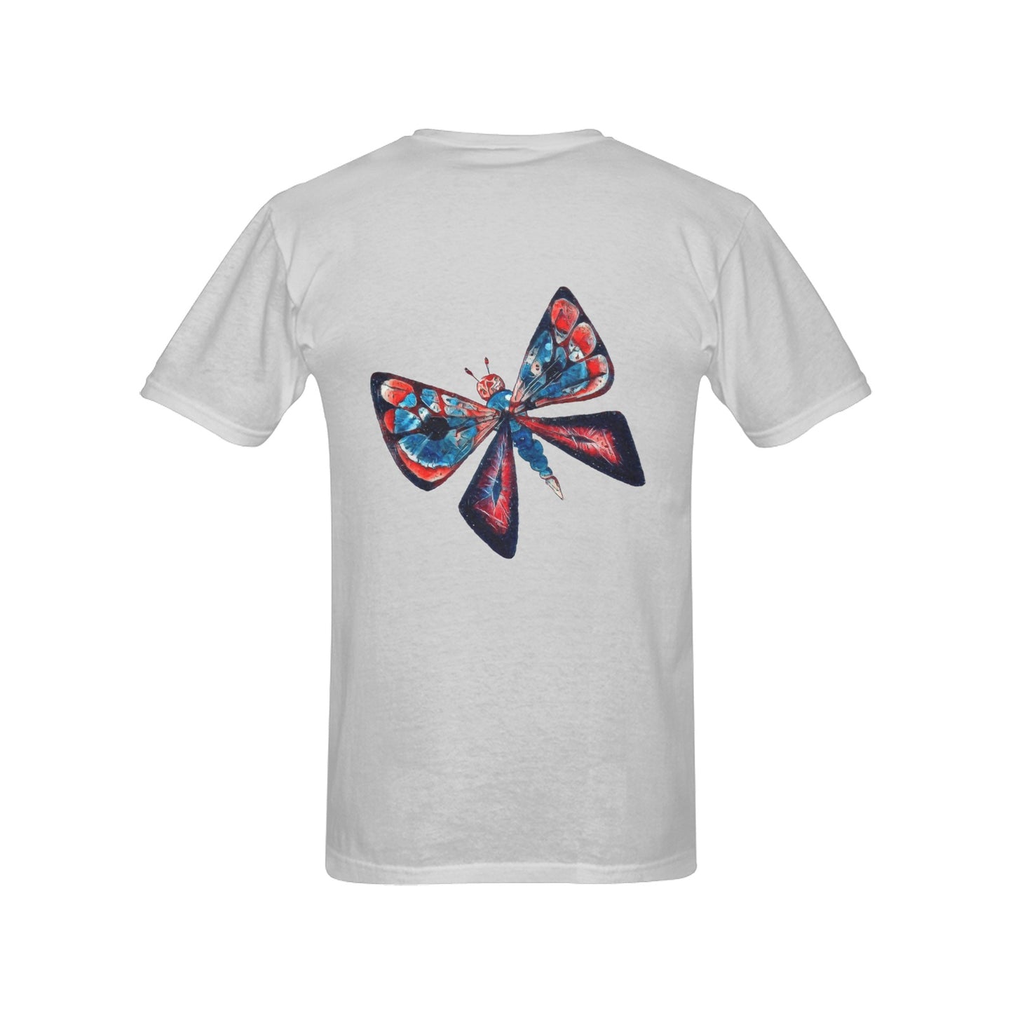4th of July Eyeball Butterfly T shirt GRAY Classic Men's T-shirt (USA Size)
