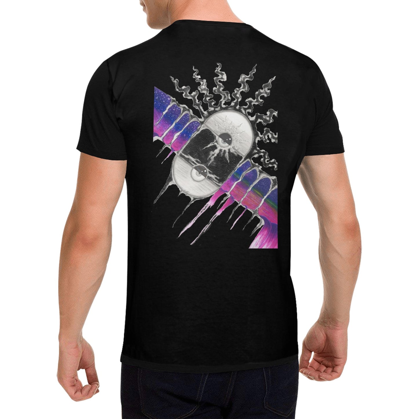 Melting Sun Original Design T shirt Classic Men's T-shirt (USA Size)