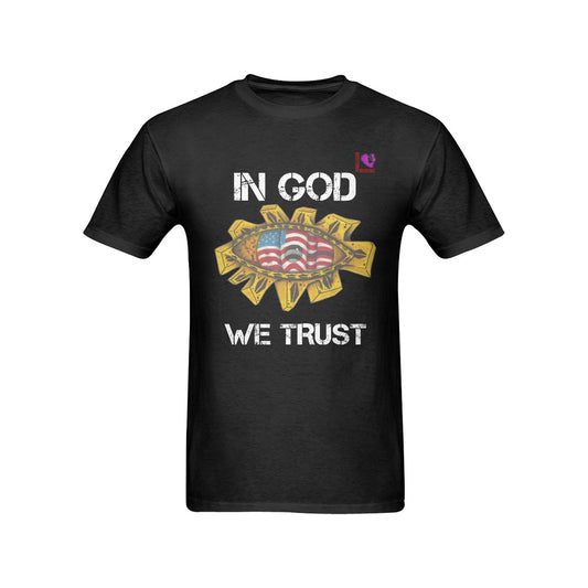 In GOD we Trust-Black Men's T-shirt(USA Size)