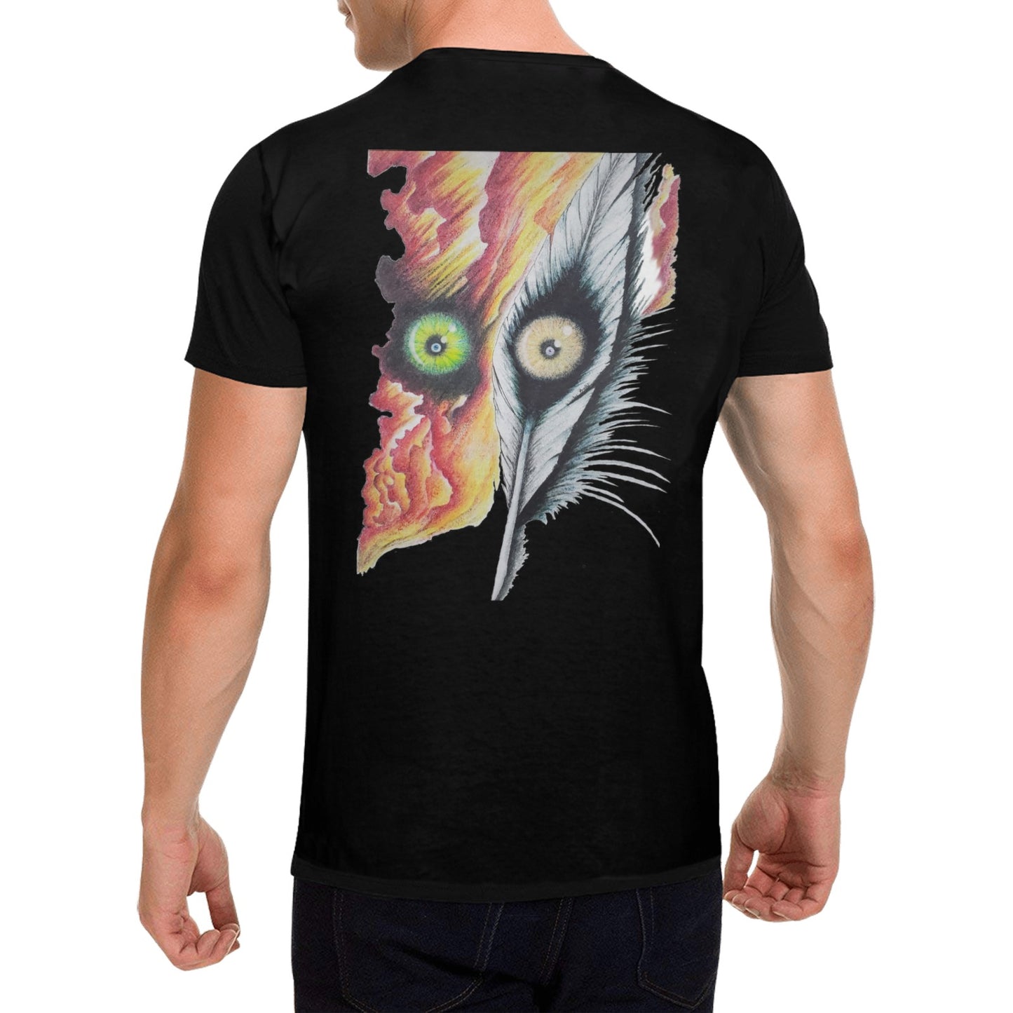 Hells Fire, Heavens Grace Original Design T shirt Classic Men's T-shirt (USA Size)