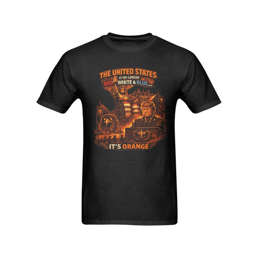 Burnt Republic Custom Men's T-shirt(USA Size)(Model T02)(One Side Printing)