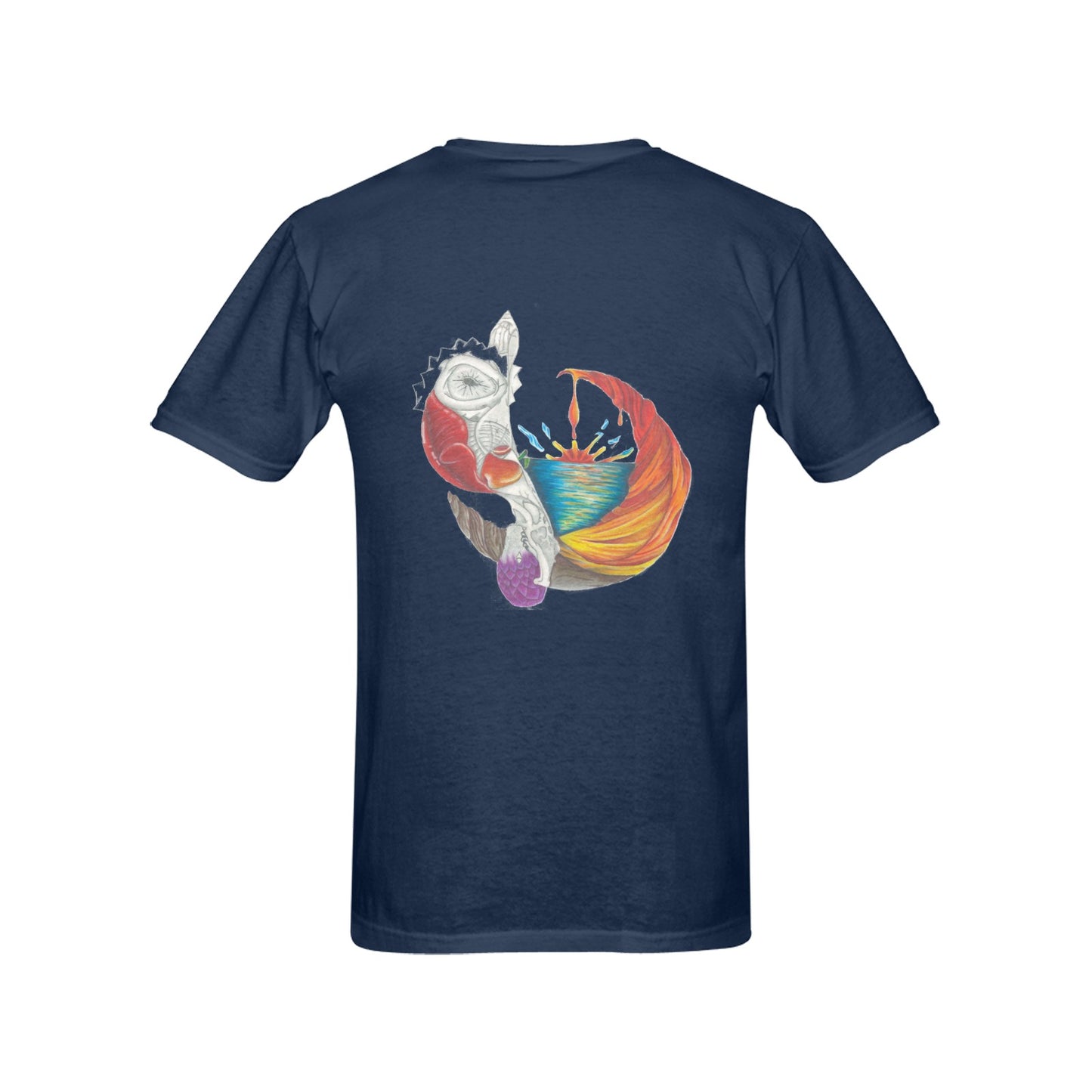 Melting Pasts: Color Original Design T shirt Classic Men's T-shirt (USA Size)