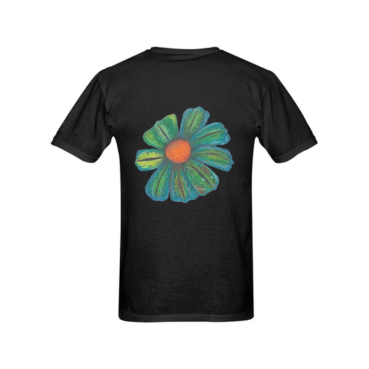 Tattoo Flower Original Design T shirt Classic Men's T-shirt (USA Size)
