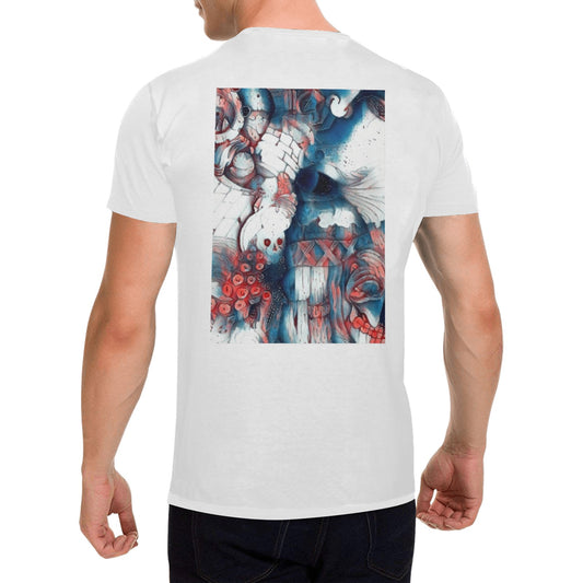 4th of July Tiki T shirt WHITE Classic Men's T-shirt (USA Size)