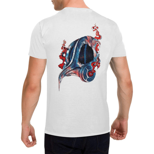 4th of July Plague Gas Mask T shirt WHITE Classic Men's T-shirt (USA Size)