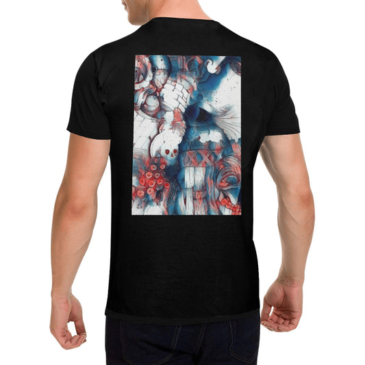 4th of July Tiki T shirt BLACK Classic Men's T-shirt (USA Size)