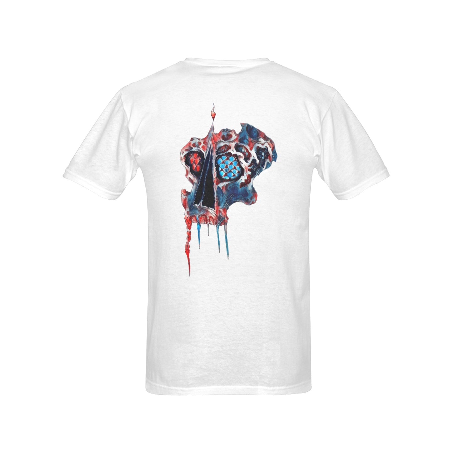 4th of July Scaled Skull T shirt WHITE Classic Men's T-shirt