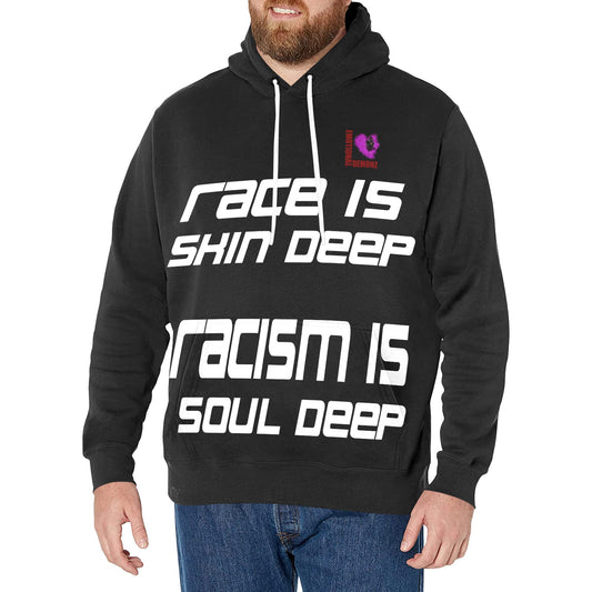 RACE is SKIN DEEP Hoodie BLACK New Men's All-Over Print Hoodie