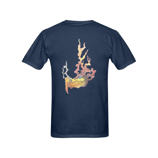 Fire Water Chicken Original Design T shirt Classic Men's T-shirt (USA Size)