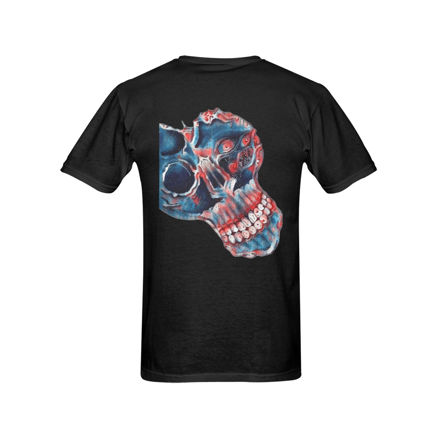 4th of July Multi Eyed Skull T shirt BLACK Classic Men's T-shirt (USA Size)