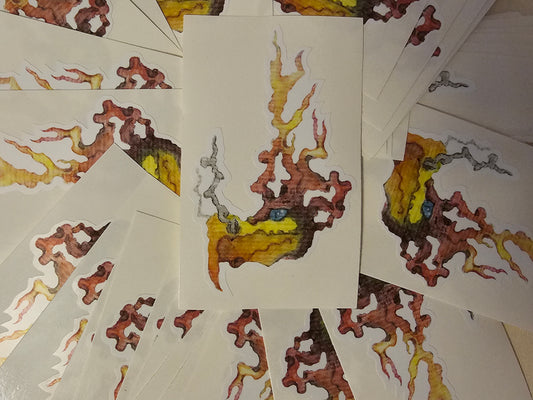 Fire Chicken Sticker