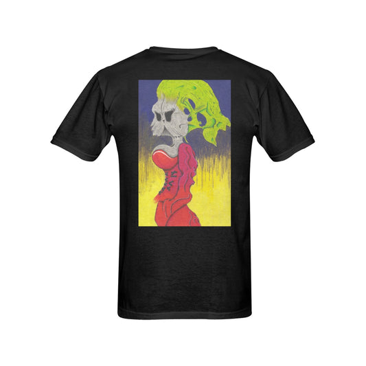 Green Haired Cat Original Design T shirt Classic Men's T-shirt (USA Size)