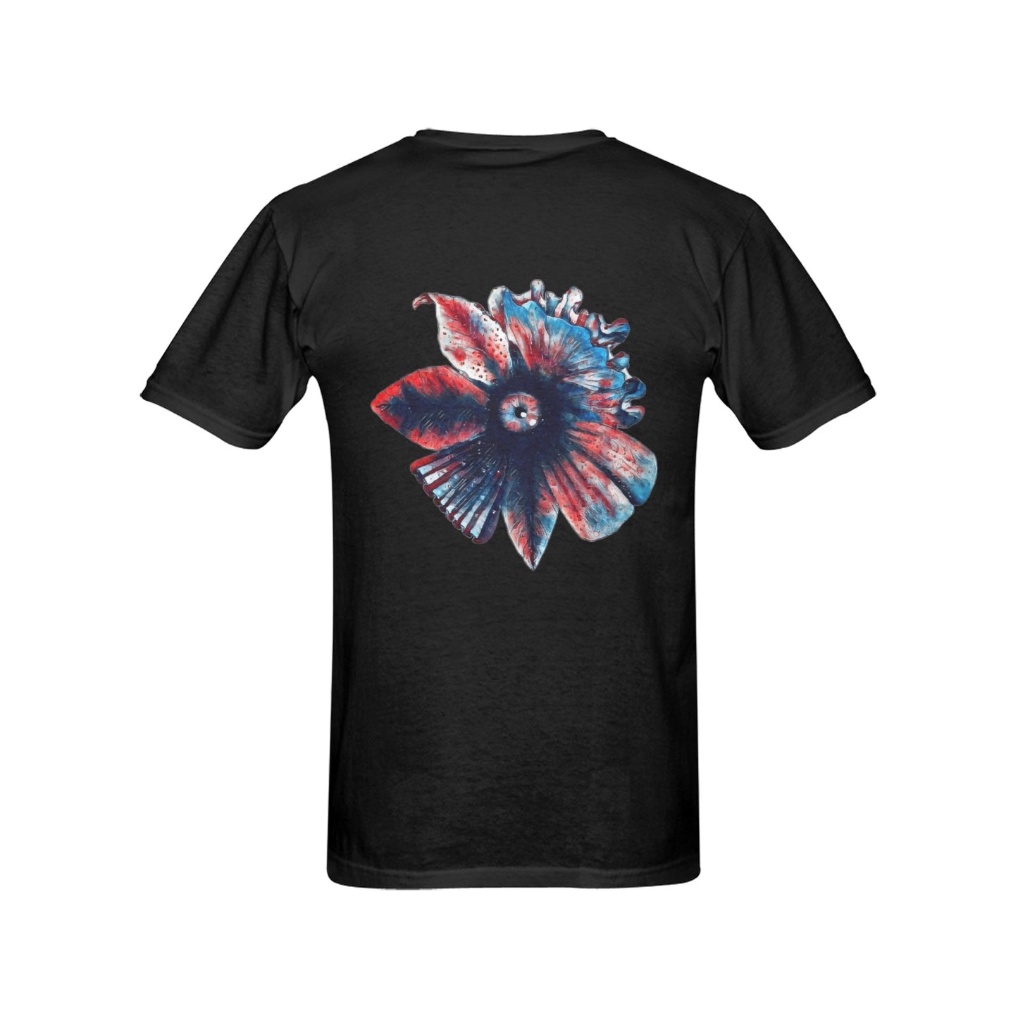 4th of July Perfection Flower T shirt Black Classic Men's T-shirt (USA Size)
