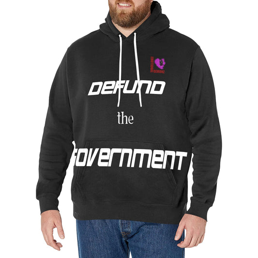 Defund The Govt Hoodie BLACK New Men's All-Over Print Hoodie